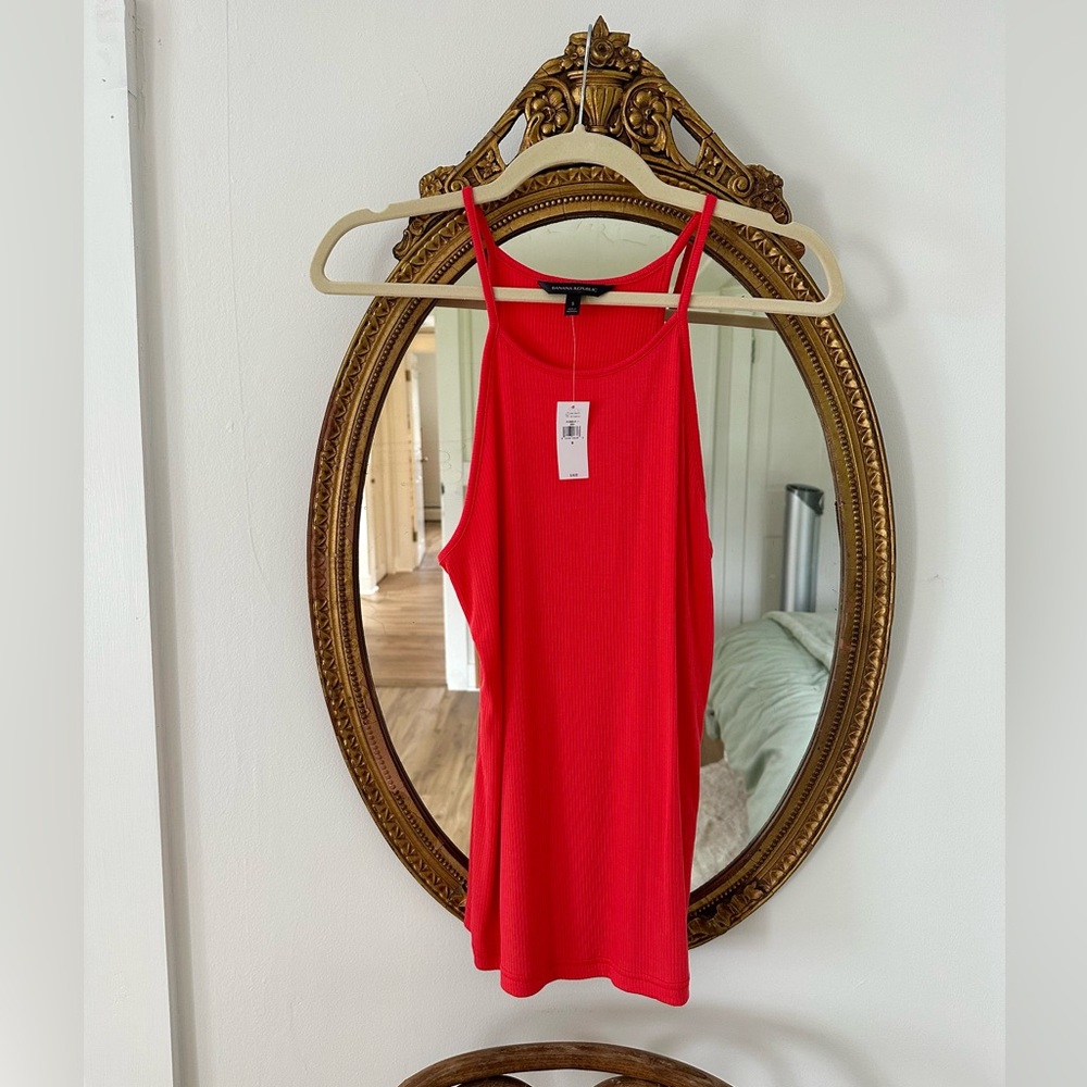 NWT Banana Republic Ribbed Halter Tank Top